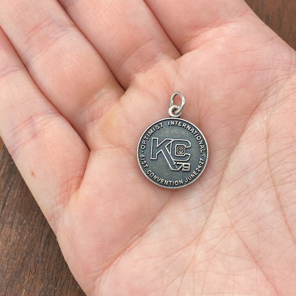 Vintage LGB 925 Sterling "1979 Optimist International Convention" Pendant Charm